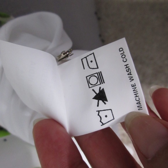 Eshakti Dress XL Kiwi Prink Empire Waist Pleat Crepe Flowy Pockets Novelty Boho - Picture 7 of 14